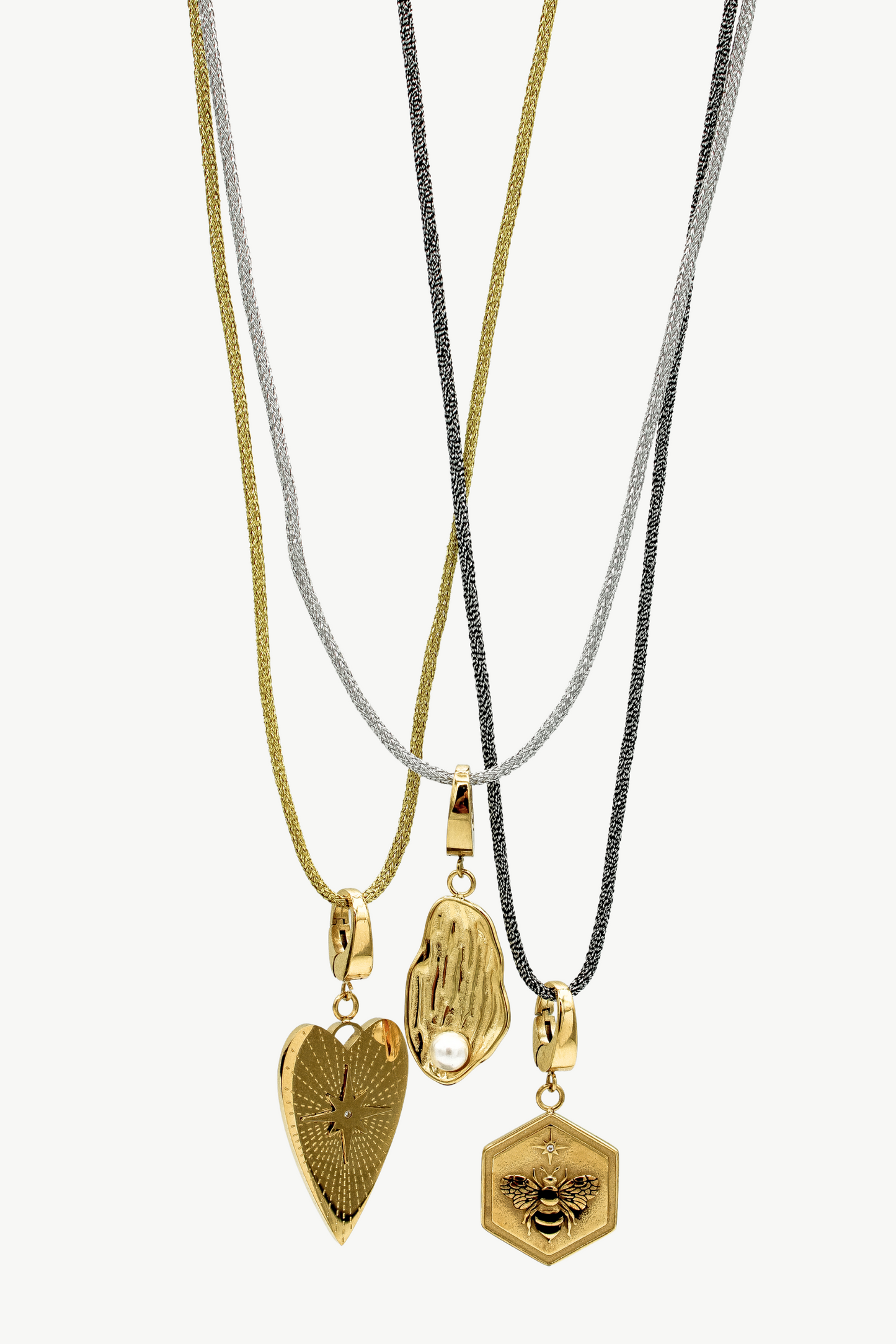 Lurex Cord Necklace - Gold
