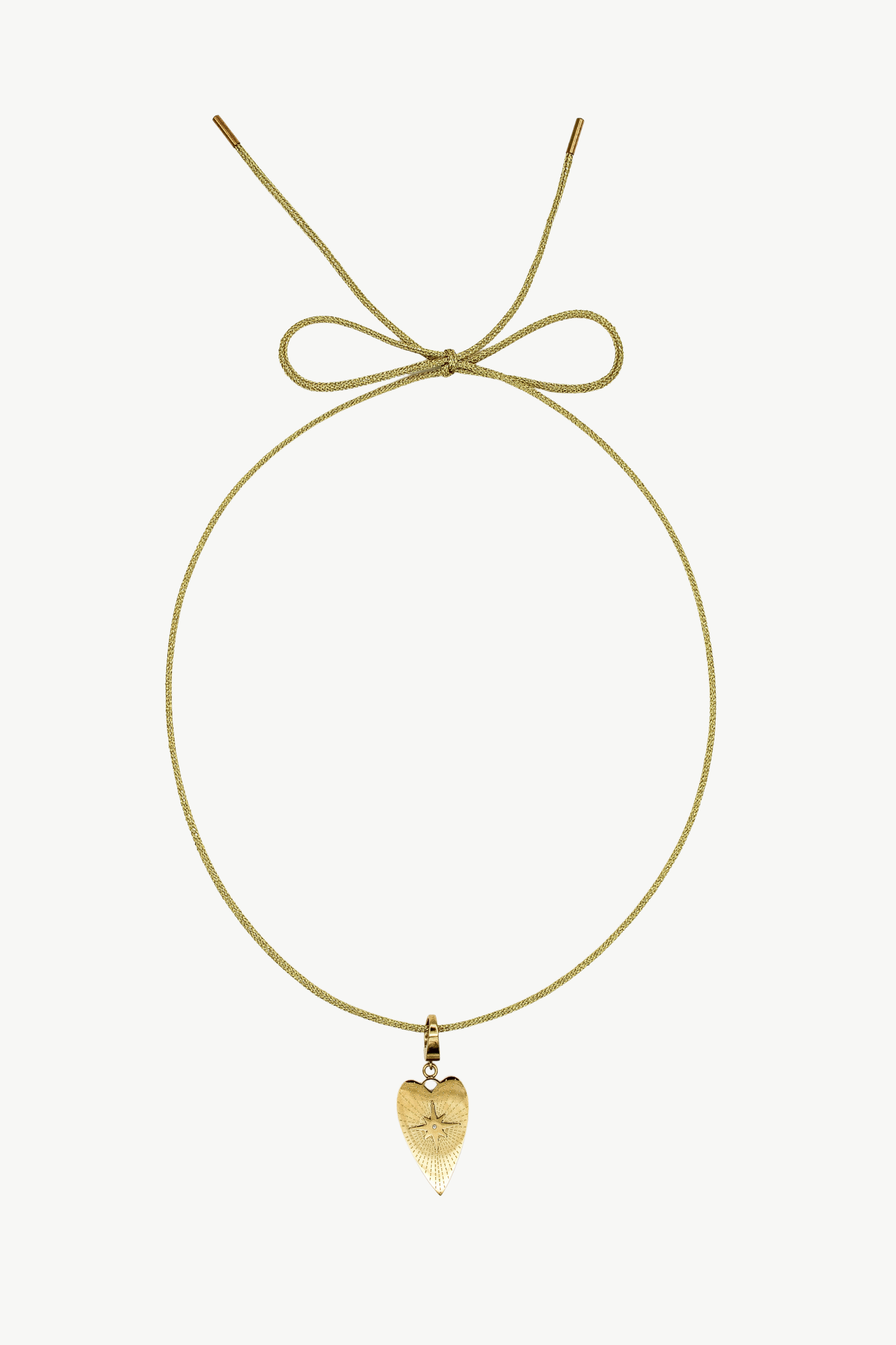 Lurex Cord Necklace - Gold