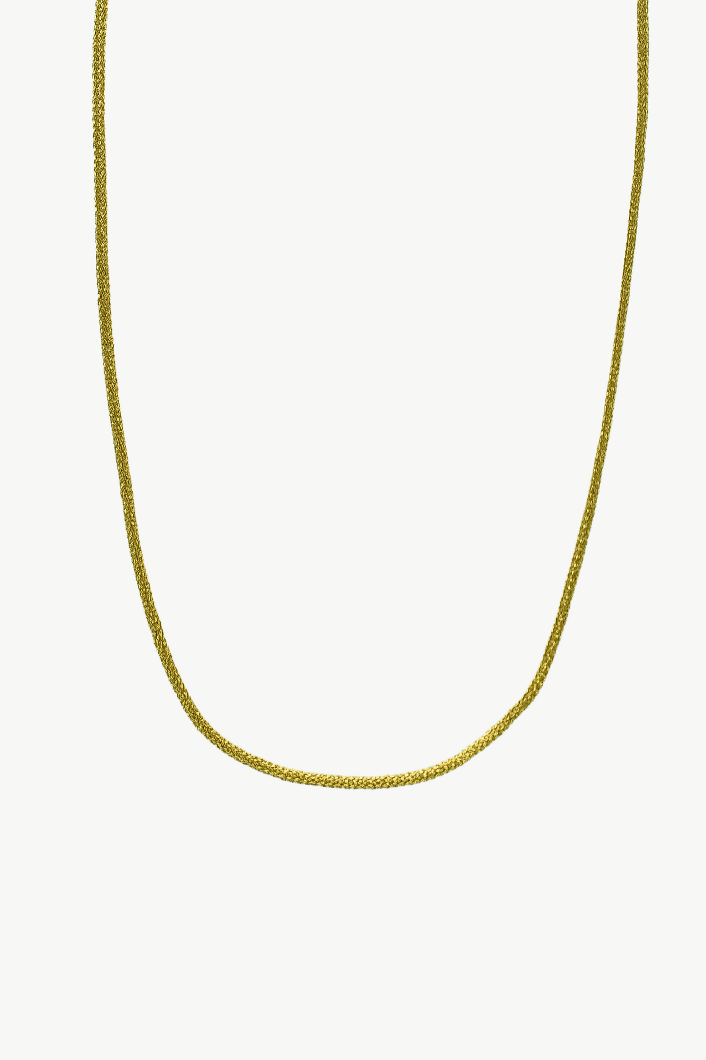 Lurex Cord Necklace - Gold
