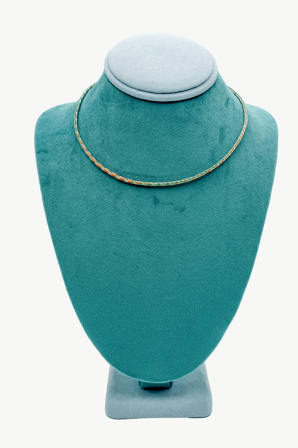 Pastel Green/Blue Handwoven Cord