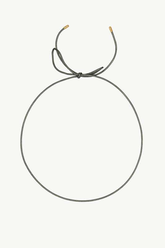 Leather Cord - Silver