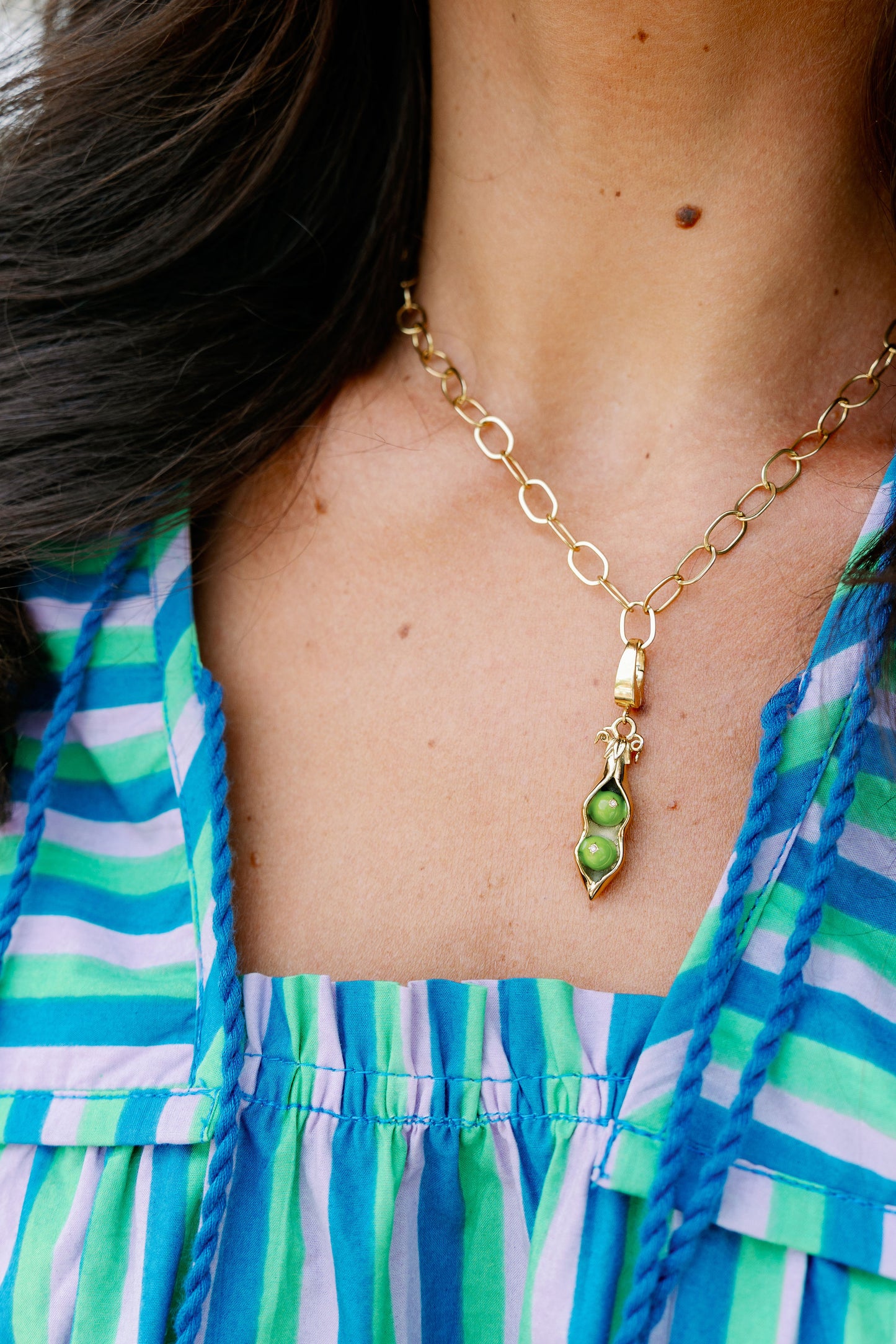 The Two Peas in a Pod Charm