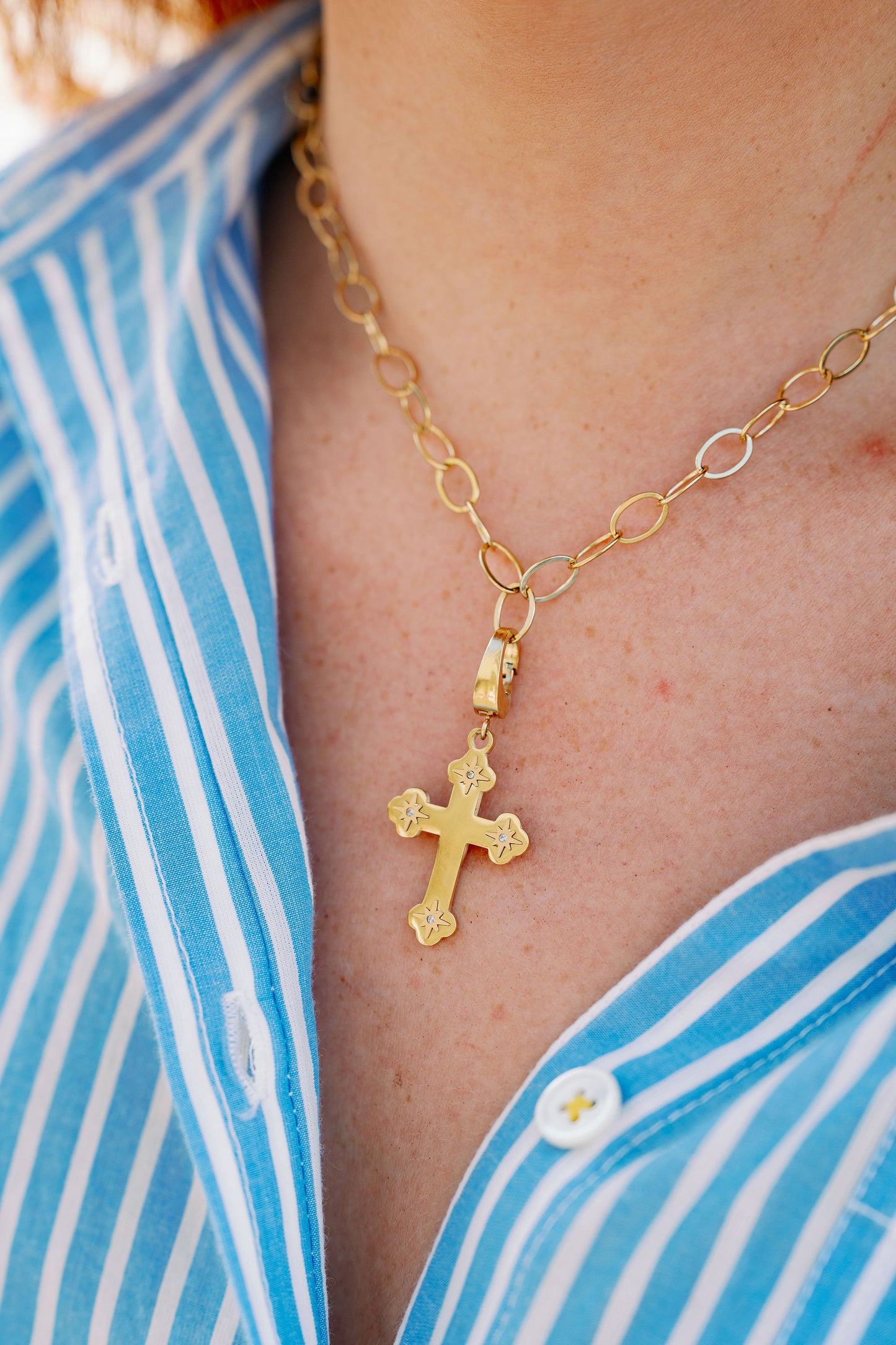 Budded Cross Charm