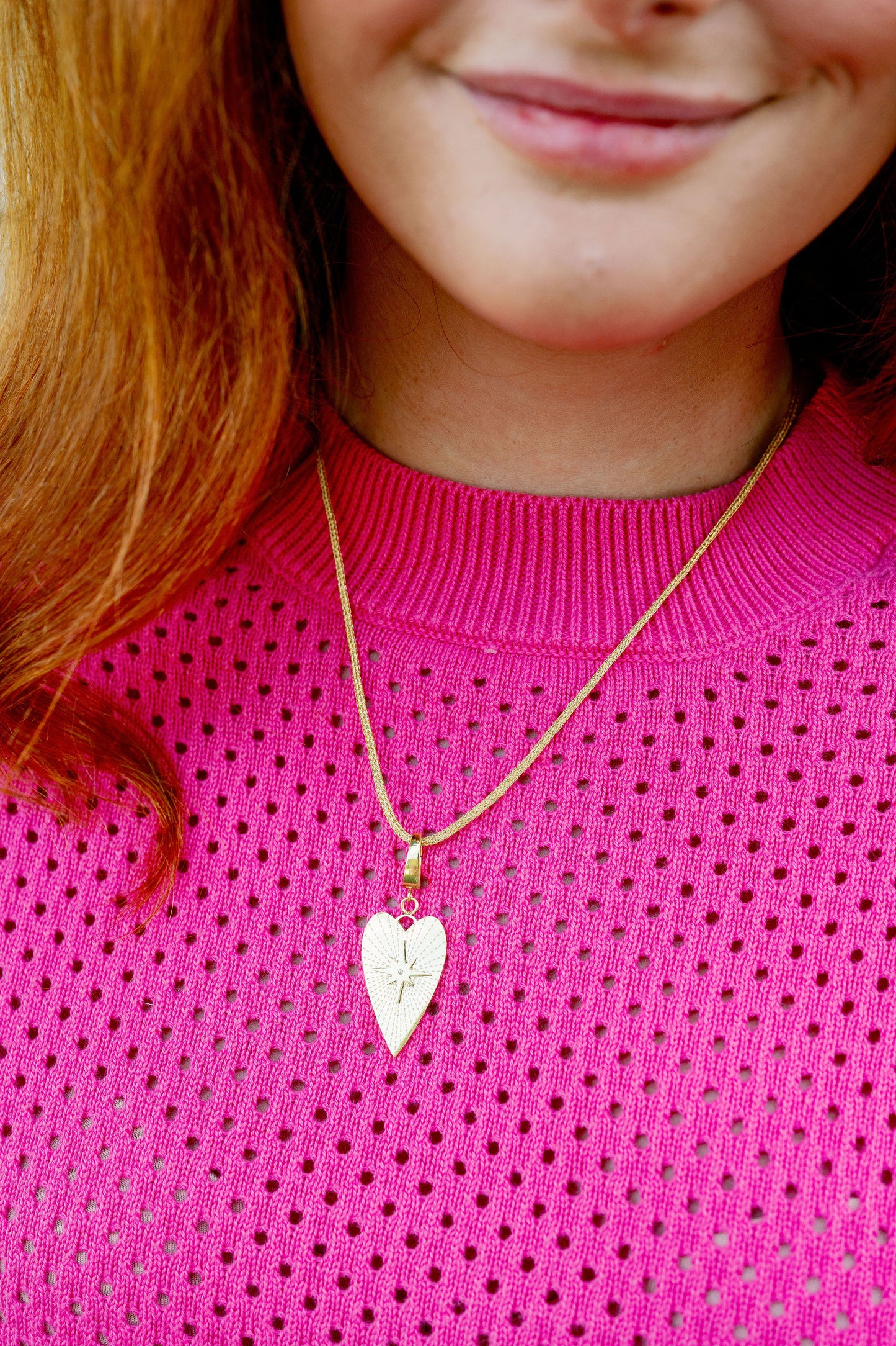 Lurex Cord Necklace - Gold