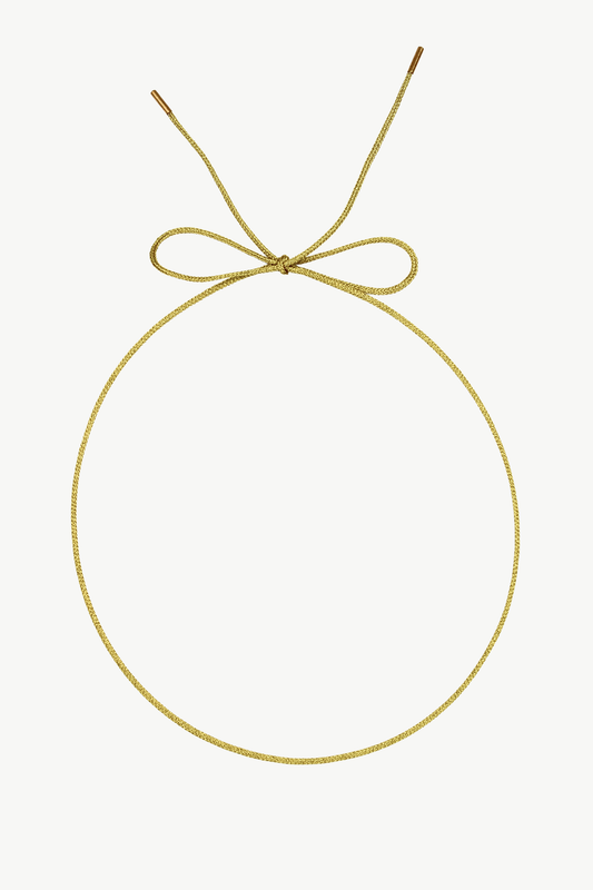 Lurex Cord Necklace - Gold
